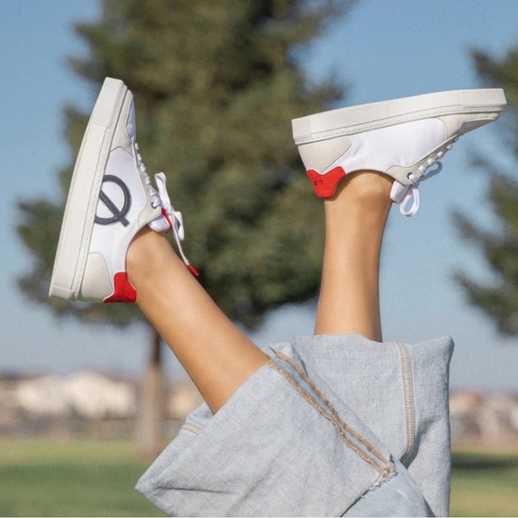 LØCI Classic Sneaker - White/Red/Navy - Picture 6 of 6